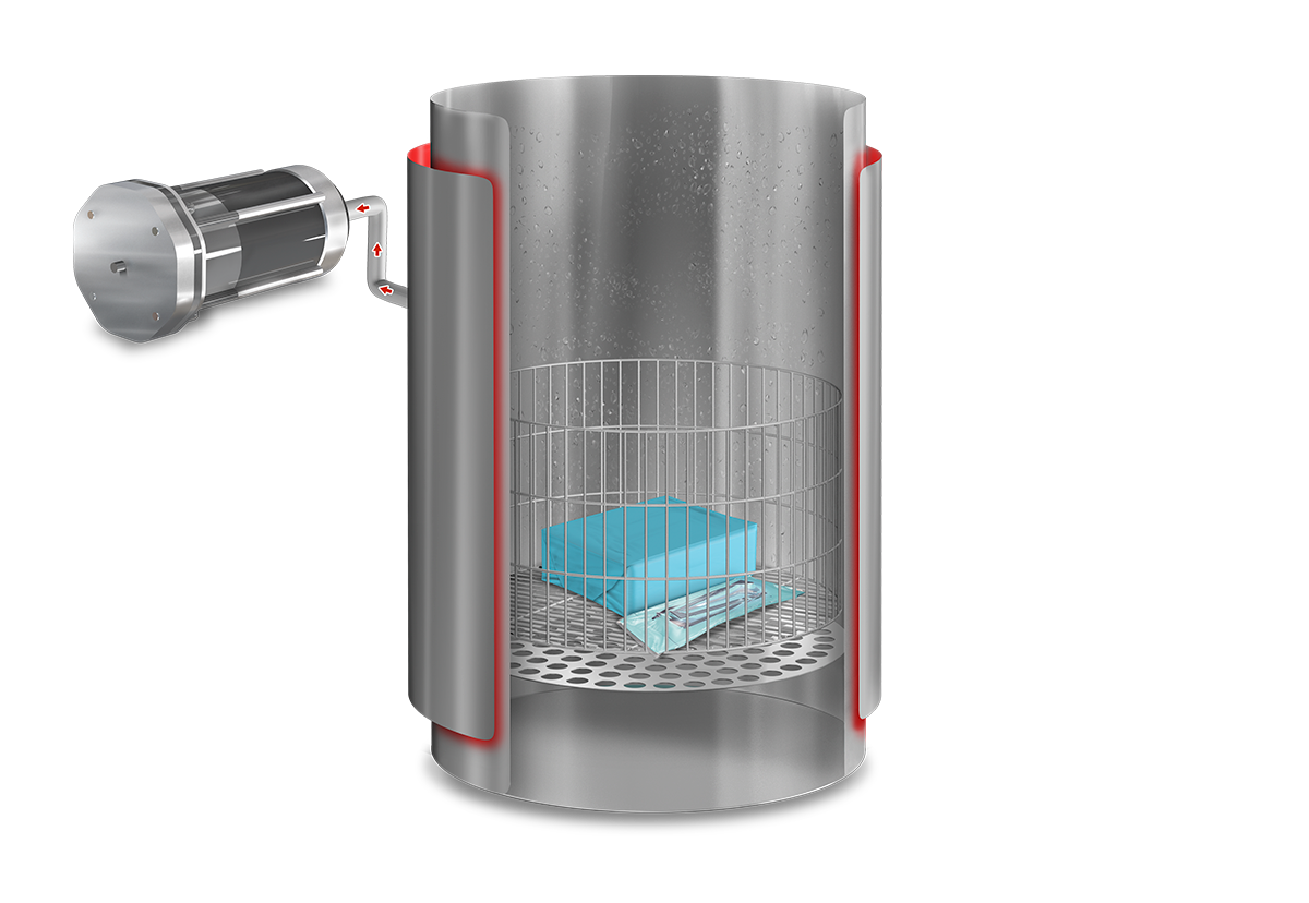Autoclaves verticales con prevacíos y secado 5 AE B D