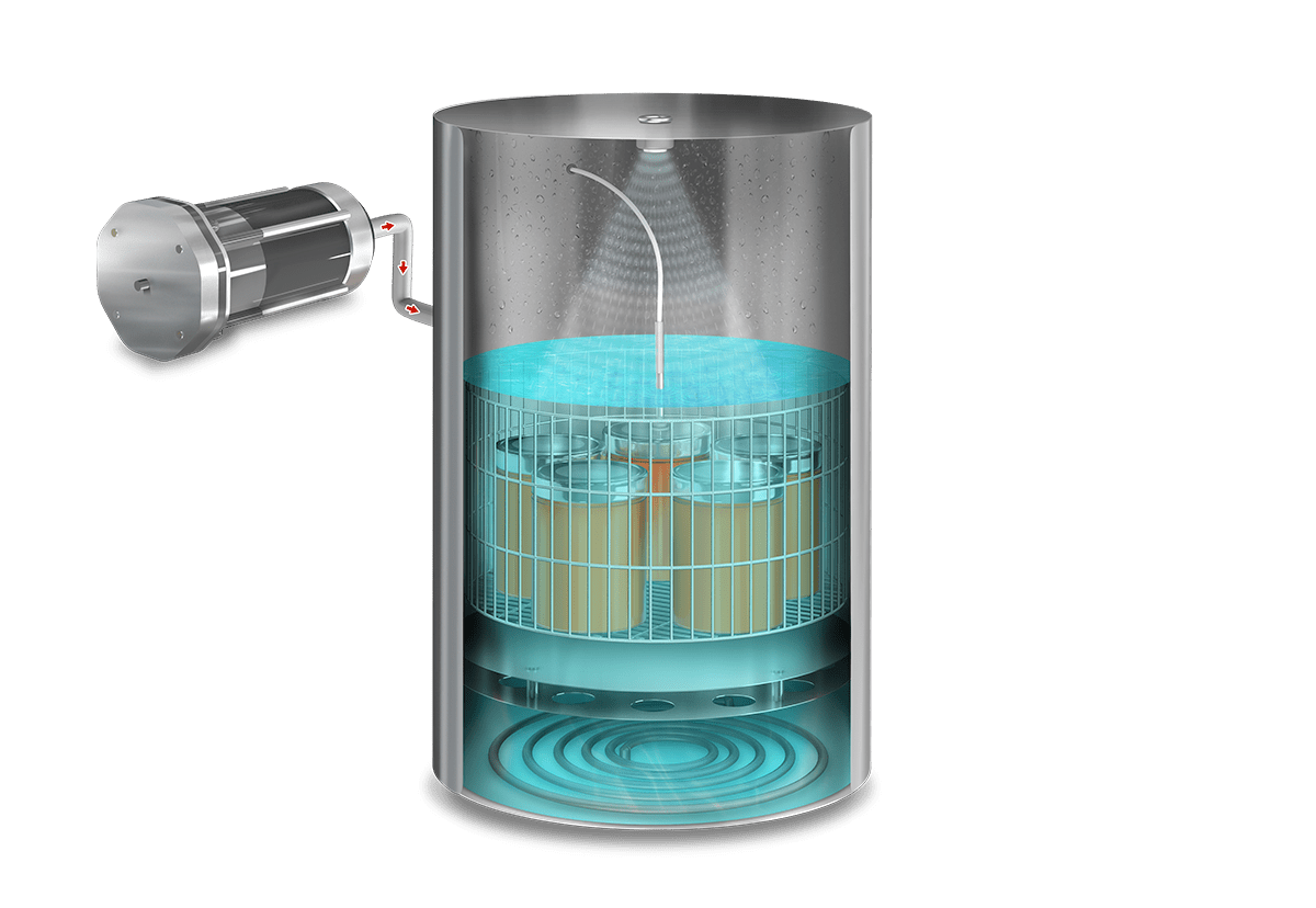Autoclaves verticales con contrapresión para procesar alimentos envasados 4 CFS V C