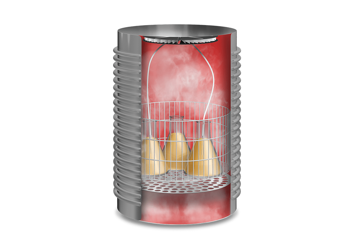 Autoclaves verticales con sistema de enfriado rápido 4 TLV FA C