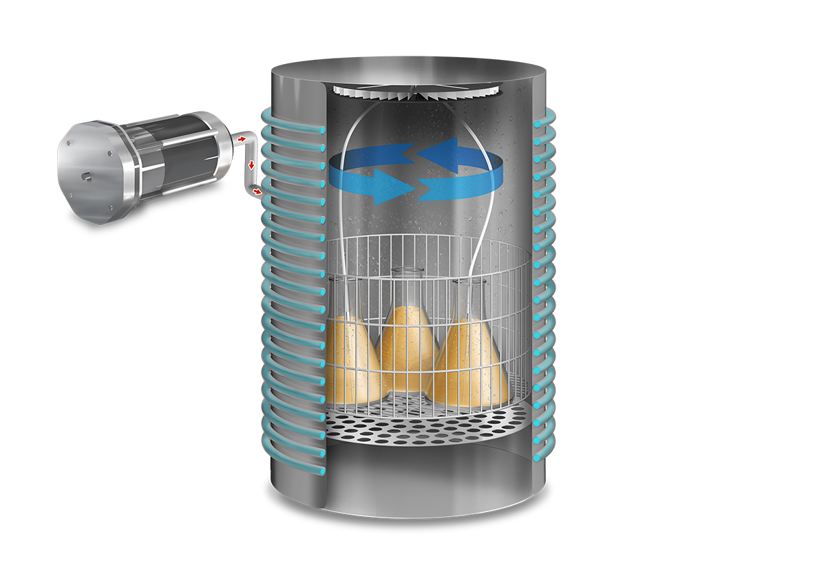 Autoclaves verticales con sistema de enfriado rápido 5 TLV FA D