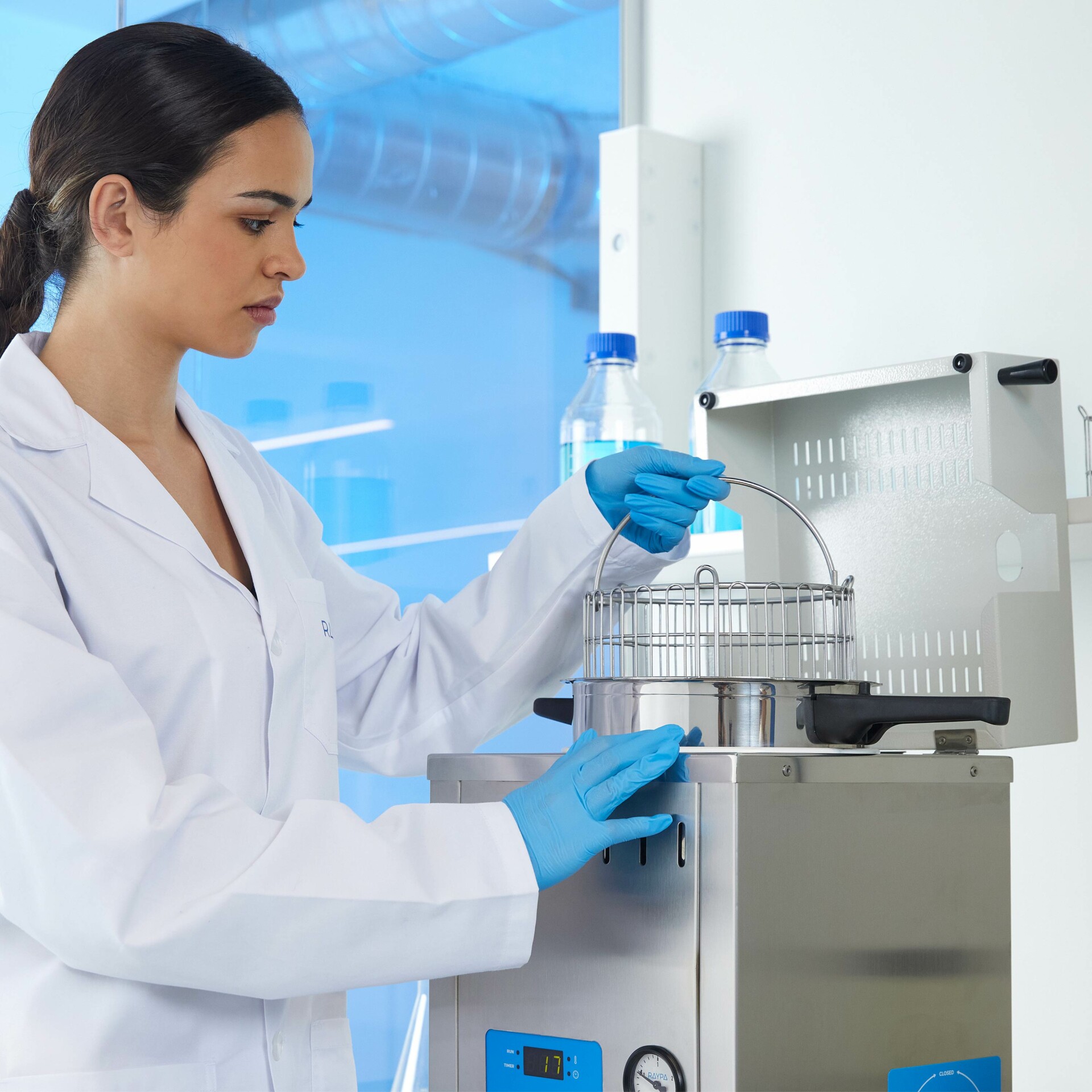 Use of the RAYPA benchtop laboratory autoclave without drying AHS-N%