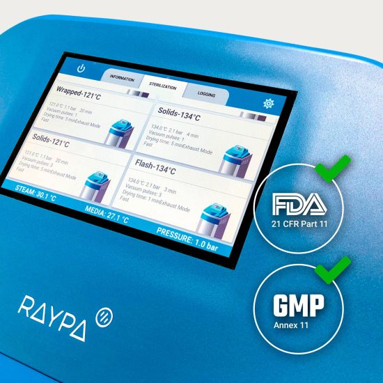 GMP-FDA autoclave Adaptación FDA del controlador para autoclave RAYPA