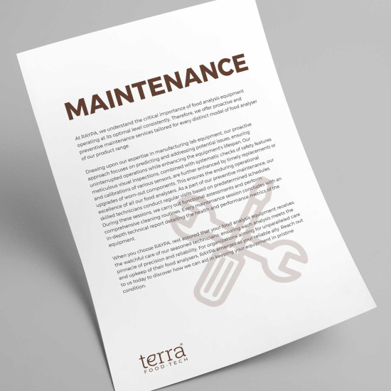 MANUTENZIONE_TERRA Contrato de mantenimiento de la autoclave TERRA Food-Tech