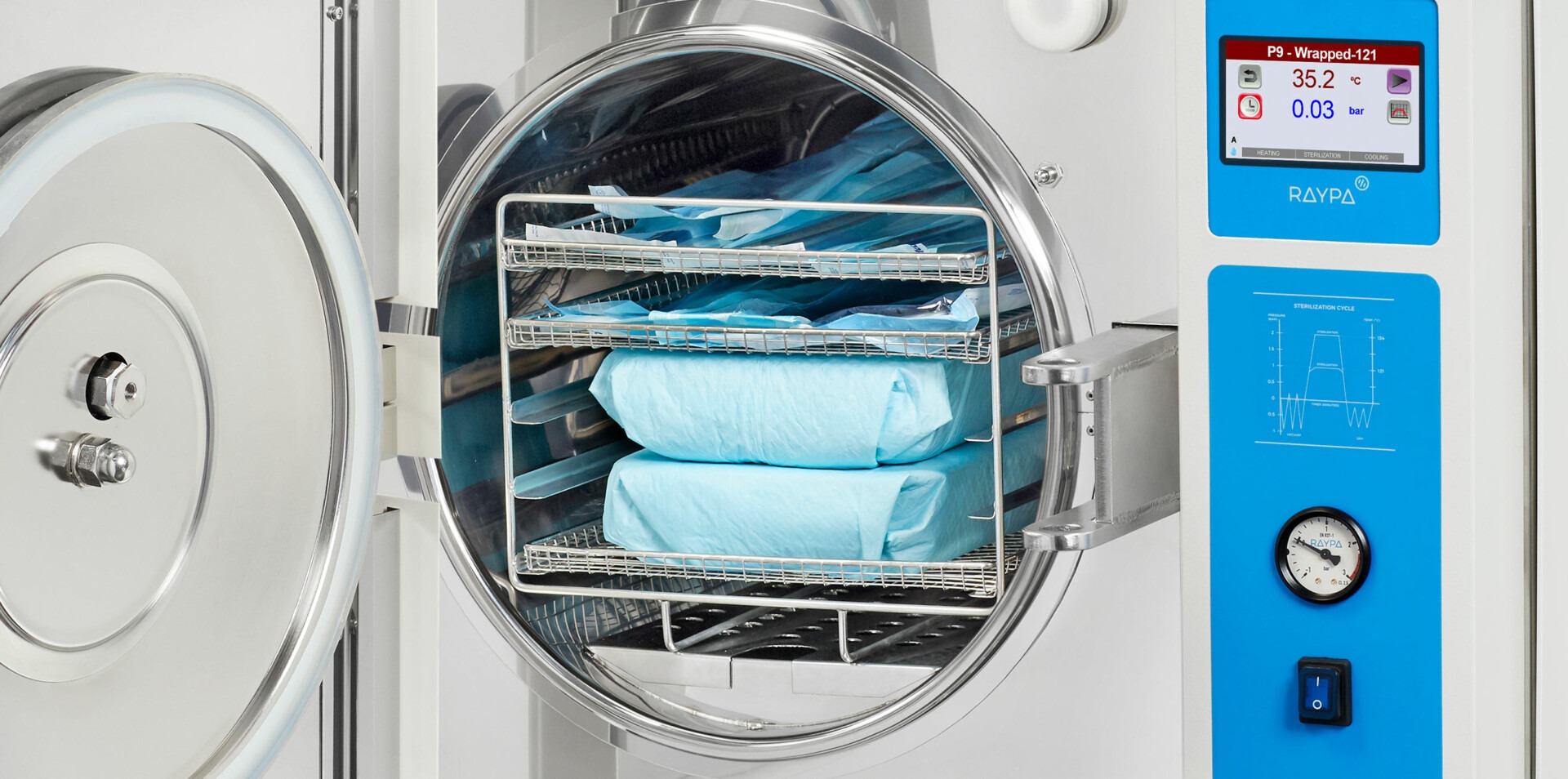Autoclaves con prevacío y postvacío 3 Autoclaves con prevacío y postvacío de RAYPA