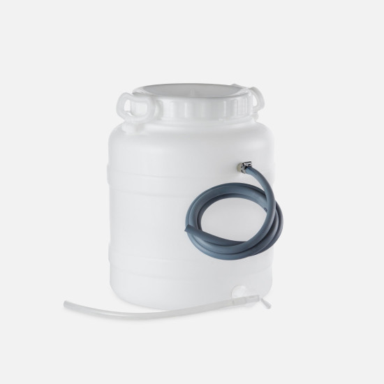 TANK-B Botella de descarga con grifo.