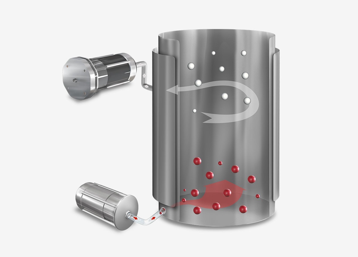 Ilustración del funcionamiento del ciclo de vacío en autoclave